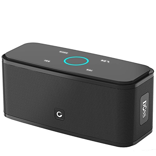 DOSS Bluetooth Lautsprecher, SoundBox Musikbox Bluetooth Box mit Dualen Bass-Treibern, 20h Akku,Touc...