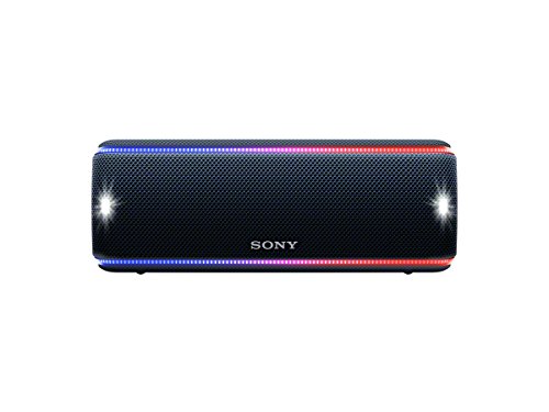 Sony SRS-XB31 kabelloser Bluetooth Lautsprecher (tragbar, farbige Lichtleiste, Extra Bass, NFC, wass...