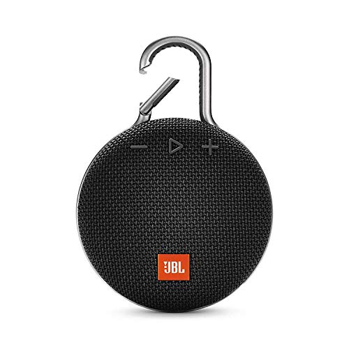 JBL Clip 3 Bluetooth Lautsprecher in Schwarz – Wasserdichte, tragbare Musikbox mit praktischem Kar...