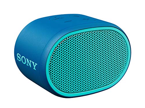 Sony SRS-XB01 tragbarer Bluetooth Lautsprecher (Extra Bass, 6h Akku, Spritzwassergeschützt) blau