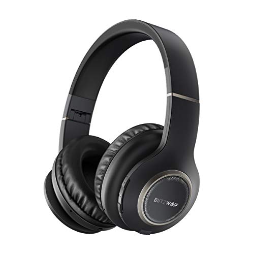 Bluetooth Kopfhörer Over-Ear,BlitzWolf Wireless Faltbarer Ohrhörer drahtlose Headset mit 20 Stunde...