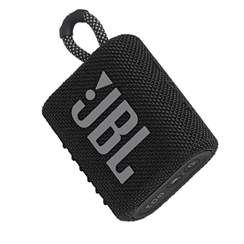 JBL GO 3 kleine Bluetooth Box in Schwarz – Wasserfester, tragbarer Lautsprecher für unterwegs –...